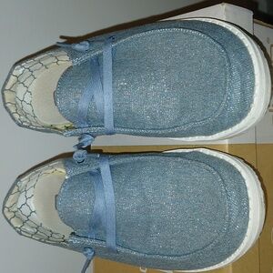 Hey Dude sneakers. Wendy Sparkling Blue Stone. Women's size 5